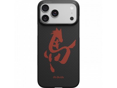 Чехол Pitaka Ultra-Slim Case (Ink Horse Painting) для iPhone 17 Pro, (Ink Rhythm) Чёрный HR1706P - изображение 2
