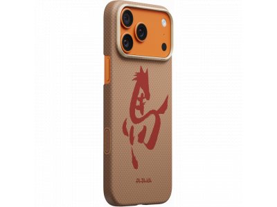 Чехол Pitaka Ultra-Slim Case (Ink Horse Painting) для iPhone 17 Pro Max, (Gold & Jade) Золотой HR1705PM - изображение 1