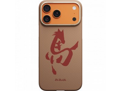 Чехол Pitaka Ultra-Slim Case (Ink Horse Painting) для iPhone 17 Pro Max, (Gold & Jade) Золотой HR1705PM - изображение 2