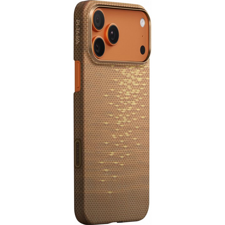 Чехол Pitaka Ultra-Slim Case для iPhone 17 Pro Max, (Golden Glint) Золотой KI1707AG