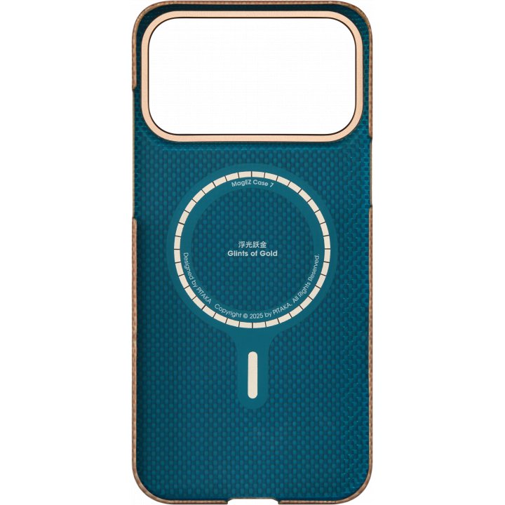 Чехол Pitaka Ultra-Slim Case для iPhone 17 Pro Max, (Golden Glint) Золотой KI1707AG