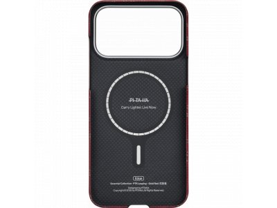 Чехол Pitaka Ultra-Slim Case Leaping (PitaTap) для iPhone 17 Pro Max, (PTK) Красно-Золотой KI1702PTKP - изображение 3