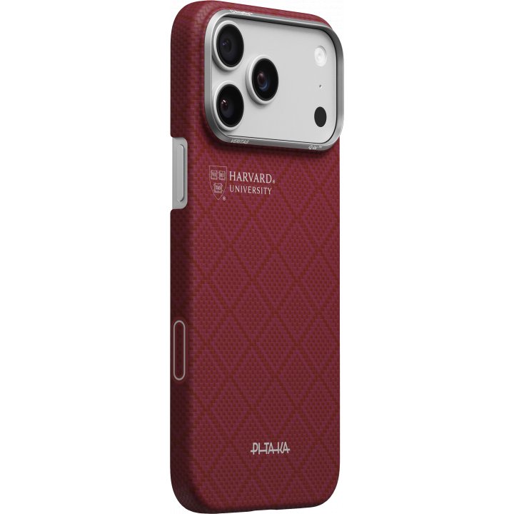 Чехол Pitaka Ultra-Slim Case (PitaTap) для iPhone 17 Pro Max, (Harvard Crimson) Красный PH1701PM