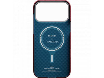 Чехол Pitaka Ultra-Slim Case (PitaTap) для iPhone 17 Pro Max, (Harvard Crimson) Красный PH1701PM - изображение 3