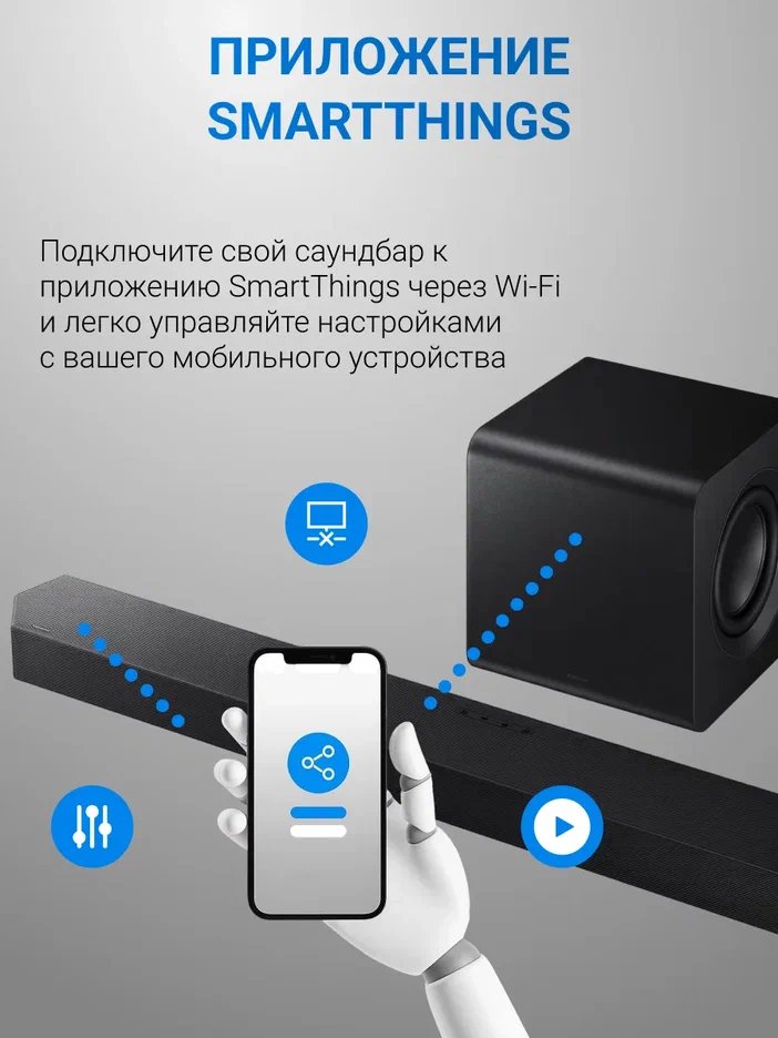Саундбар Samsung HW-Q800H/PY 5.1.2 c cабвуфером (2026)