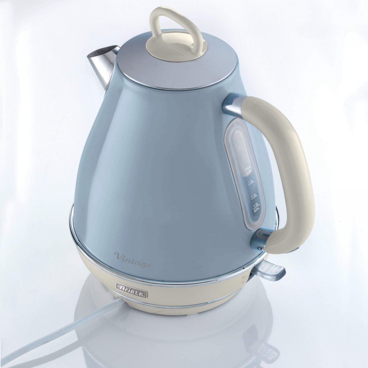 Чайник Ariete Vintage 2869, синий, 1,7 л, 2000Вт, автоотключение (00C286905AR0)( уцененный товар)