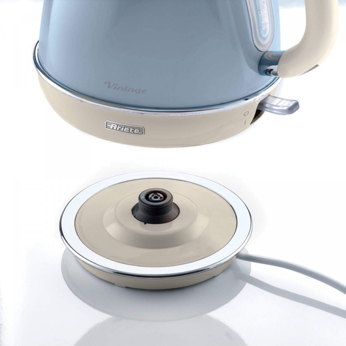 Чайник Ariete Vintage 2869, синий, 1,7 л, 2000Вт, автоотключение (00C286905AR0)( уцененный товар)