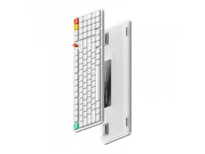 Беспроводная ультратонкая механическая клавиатура Nuphy AIR100v3 Nova White, RGB, Hot Swap, Brown Nano Switch, NuPhy IO 2.0 (AIR100v3-NW-BRN) - изображение 3