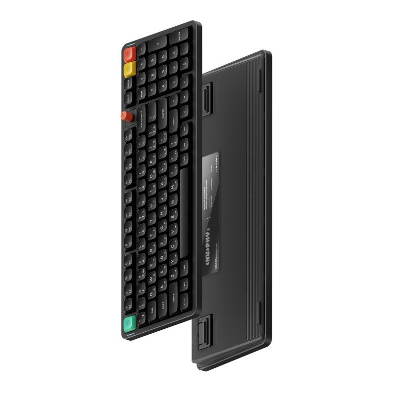 Беспроводная ультратонкая механическая клавиатура Nuphy AIR100v3 Nebula Dark, RGB, Hot Swap, Blush Nano Switch, NuPhy IO 2.0 (AIR100v3-ND-BLN)