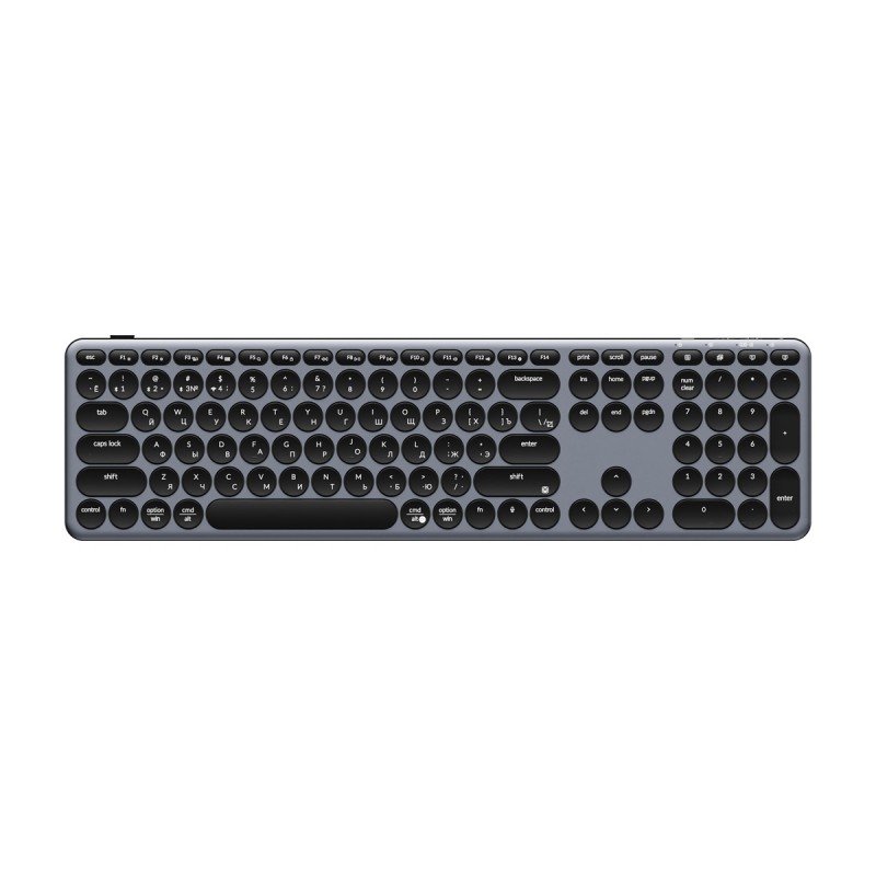 Беспроводная ультратонкая клавиатура Keychron B5 Pro, 112 клавиш, ножничные переключатели, цвет Space Gray (B5P-K1-RU)