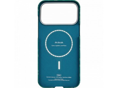 Чехол Pitaka Ultra-Slim Case для iPhone 17 Pro Max, Зелено-золотой KI1701PTKP - изображение 2
