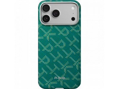 Чехол Pitaka Ultra-Slim Case для iPhone 17 Pro Max, Зелено-золотой KI1701PTKP - изображение 4