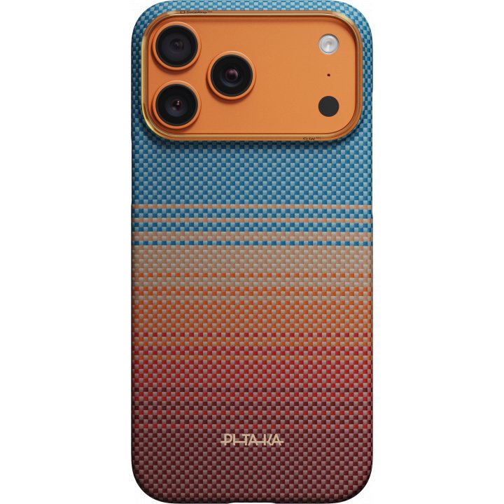 Чехол Pitaka Ultra-Slim Case (California Dream-01) для iPhone 17 Pro Max, (Sunset 2.0) Оранжево-синий SCD1701PM