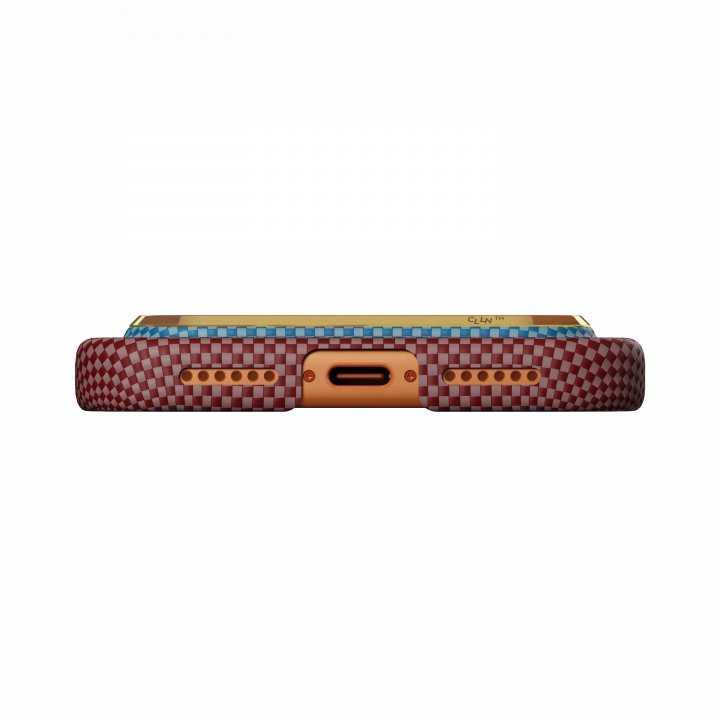Чехол Pitaka Ultra-Slim Case (California Dream-01) для iPhone 17 Pro Max, (Sunset 2.0) Оранжево-синий SCD1701PM