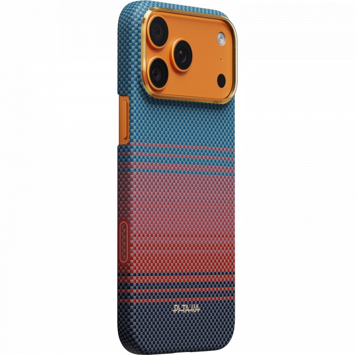 Чехол Pitaka Ultra-Slim Case (California Dream-03) для iPhone 17 Pro Max, (Sunset 2.0) Красно-синий SCD1703PM