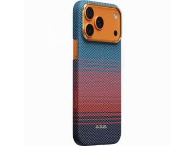 Чехол Pitaka Ultra-Slim Case (California Dream-03) для iPhone 17 Pro Max, (Sunset 2.0) Красно-синий SCD1703PM - изображение 1