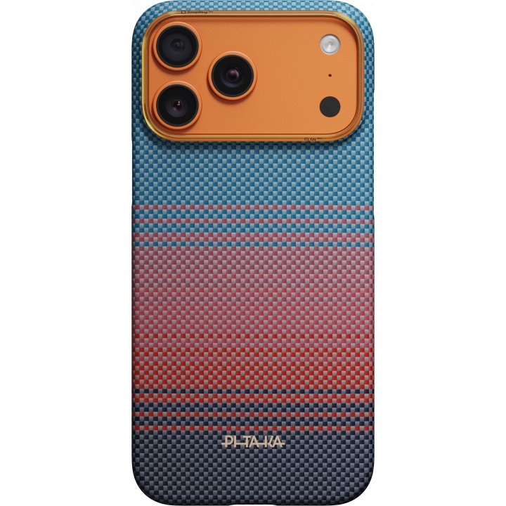 Чехол Pitaka Ultra-Slim Case (California Dream-03) для iPhone 17 Pro Max, (Sunset 2.0) Красно-синий SCD1703PM