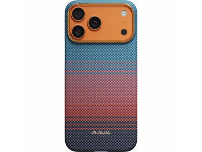 Чехол Pitaka Ultra-Slim Case (California Dream-03) для iPhone 17 Pro Max, (Sunset 2.0) Красно-синий SCD1703PM - изображение 2
