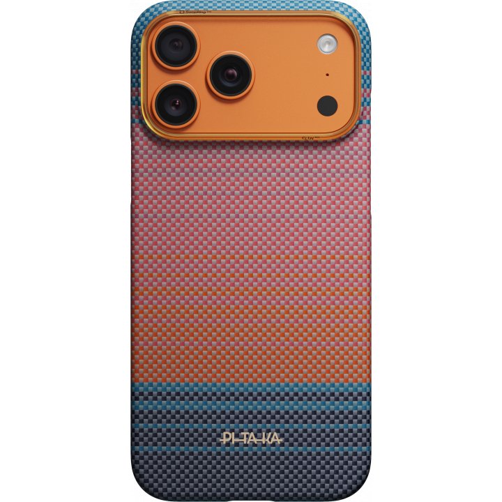 Чехол Pitaka Ultra-Slim Case (California Dream-04) для iPhone 17 Pro Max, (Sunset 2.0) Оранжево-синий SCD1704PM