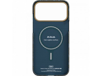 Чехол Pitaka Ultra-Slim Case (Breath of Veins) для iPhone 17 Pro Max, (Dive Green) Зелёно-синий BV1703PM - изображение 3