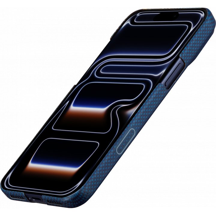 Чехол Pitaka Ultra-Slim Case (Sakura Hours) для iPhone 17 Pro Max, (Nightfall Blue) Синий SH1701PMN
