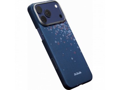 Чехол Pitaka Ultra-Slim Case (Sakura Hours) для iPhone 17 Pro Max, (Nightfall Blue) Синий SH1701PMN - изображение 4