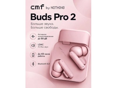Наушники Nothing CMF Buds Pro 2 (2026 New Edition) Pink (A1060017)