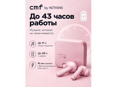 Наушники Nothing CMF Buds Pro 2 (2026 New Edition) Pink (A1060017) - изображение 5