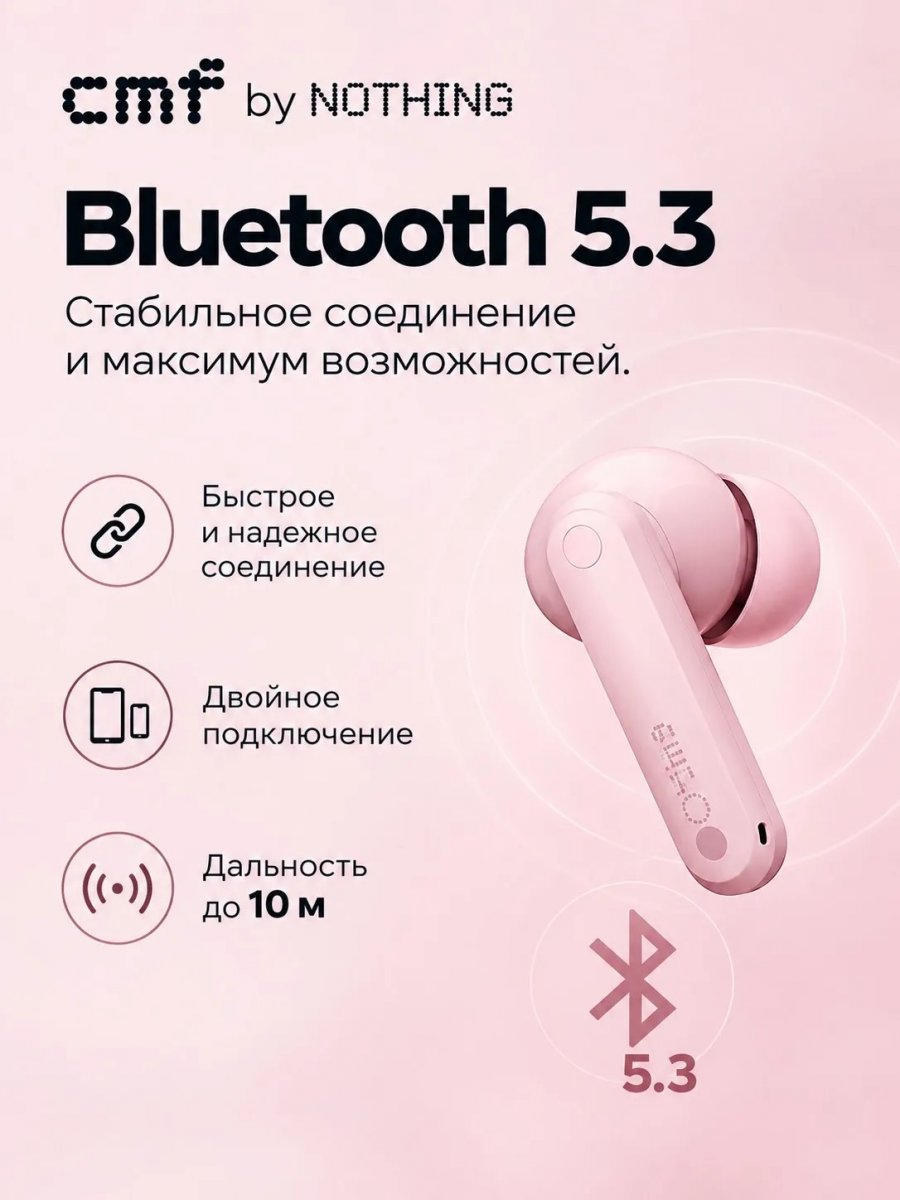 Наушники Nothing CMF Buds Pro 2 (2026 New Edition) Pink (A1060017)